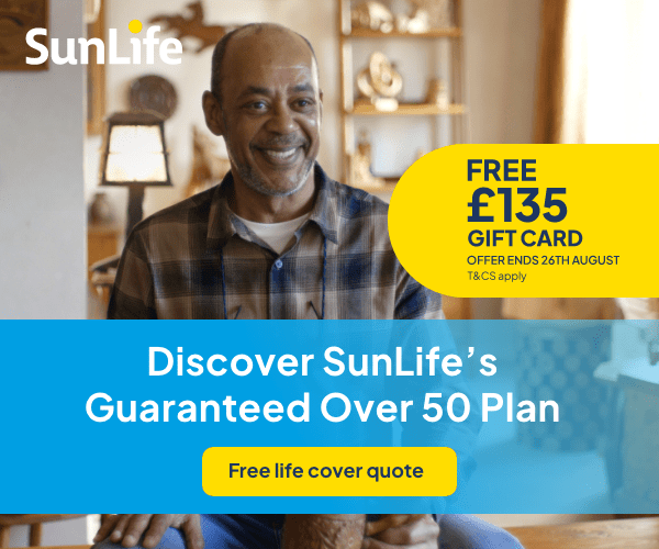 over 50 life cover ad